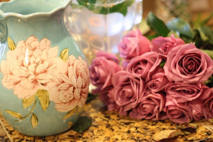 still, Life, Roses, Flower, Vase, Jpg HD Wallpaper Desktop Background