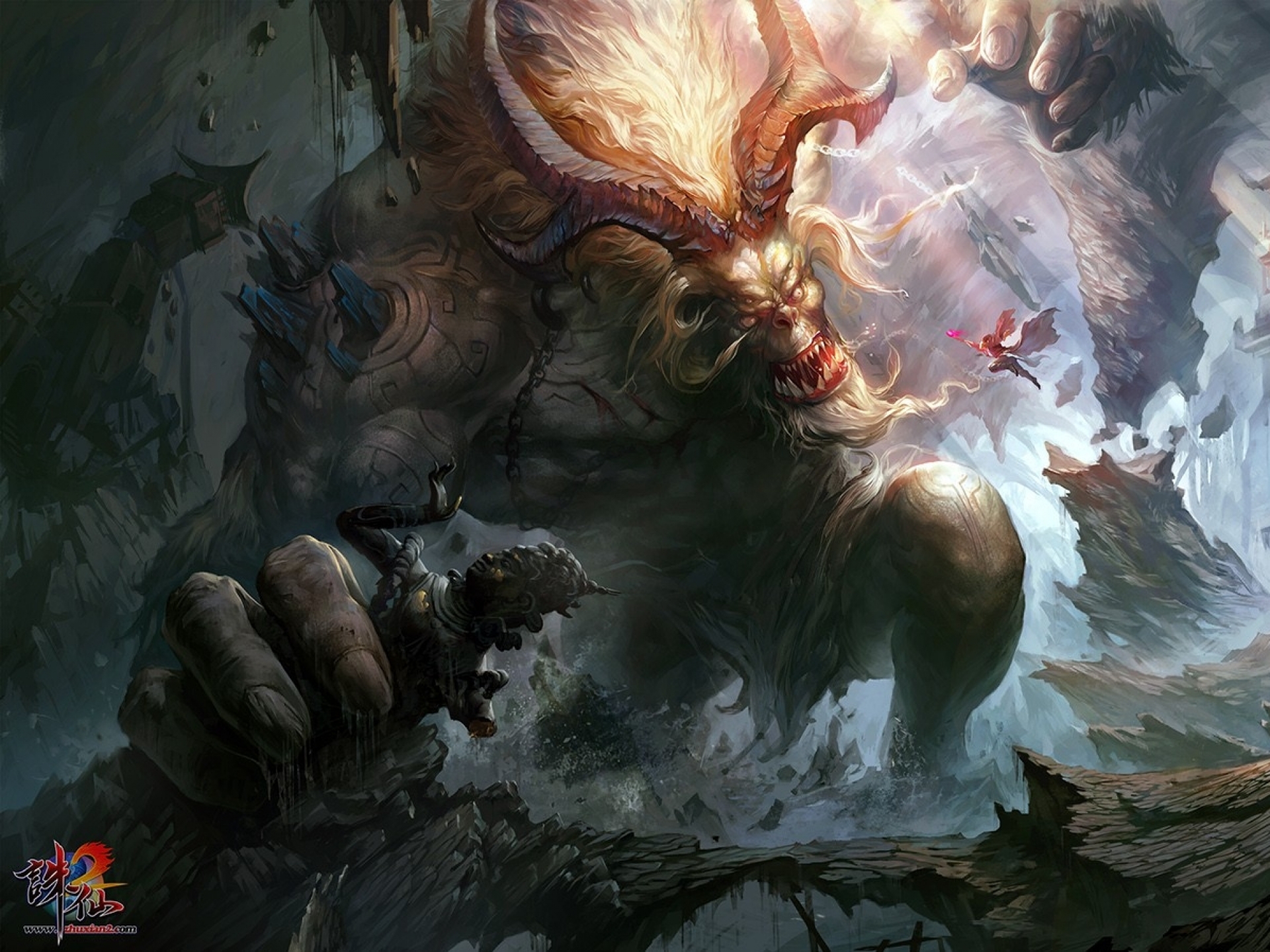 video, Games, Monsters, Crow, God, Illustrations, Fantasy, Art, Artwork, Mmorpg, Story, Hero, Zhuxian, Abstract Wallpaper
