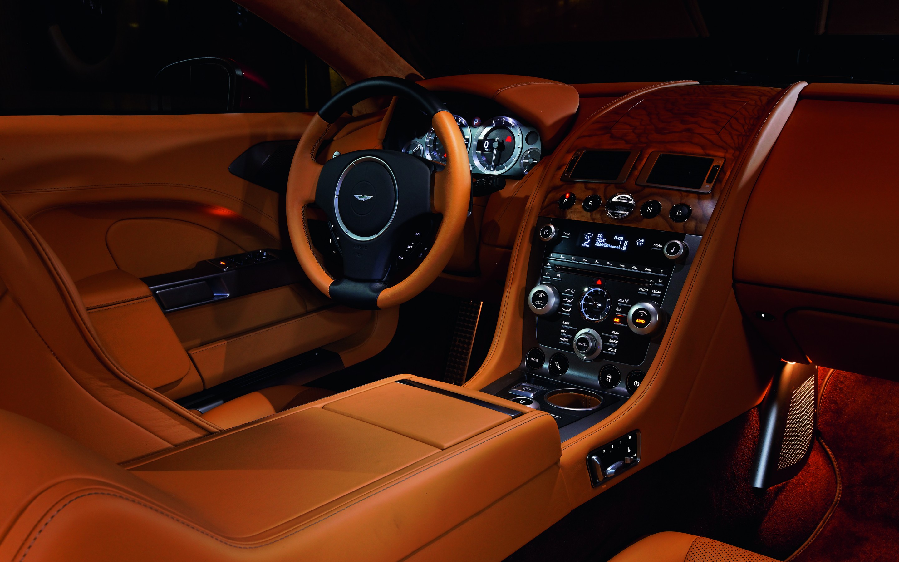 aston, Martin, Rapide, Interior Wallpaper