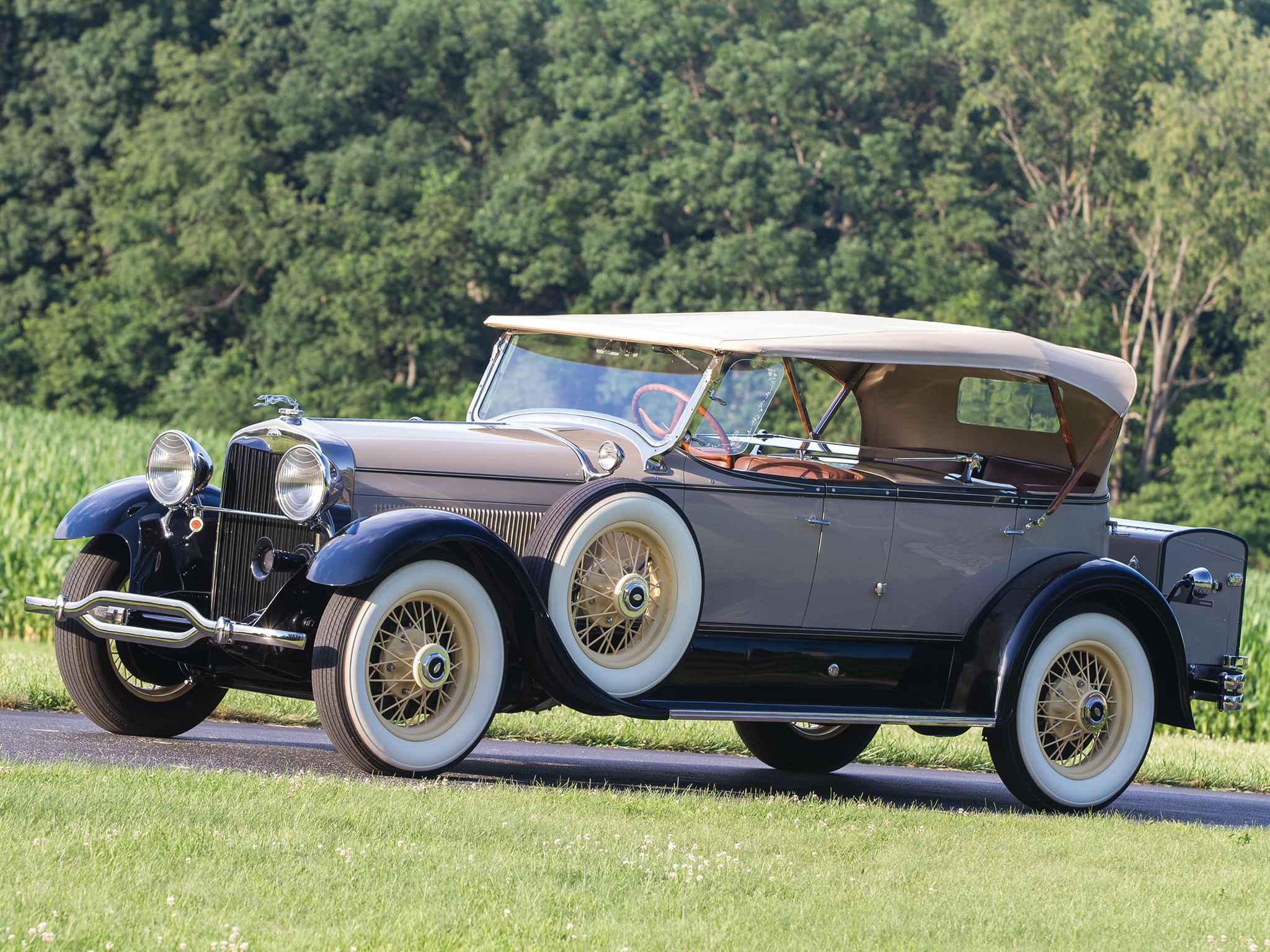 1929, Lincoln, Model l, Dual, Cowl, Phaeton, Locke, Luxury, Retro Wallpaper