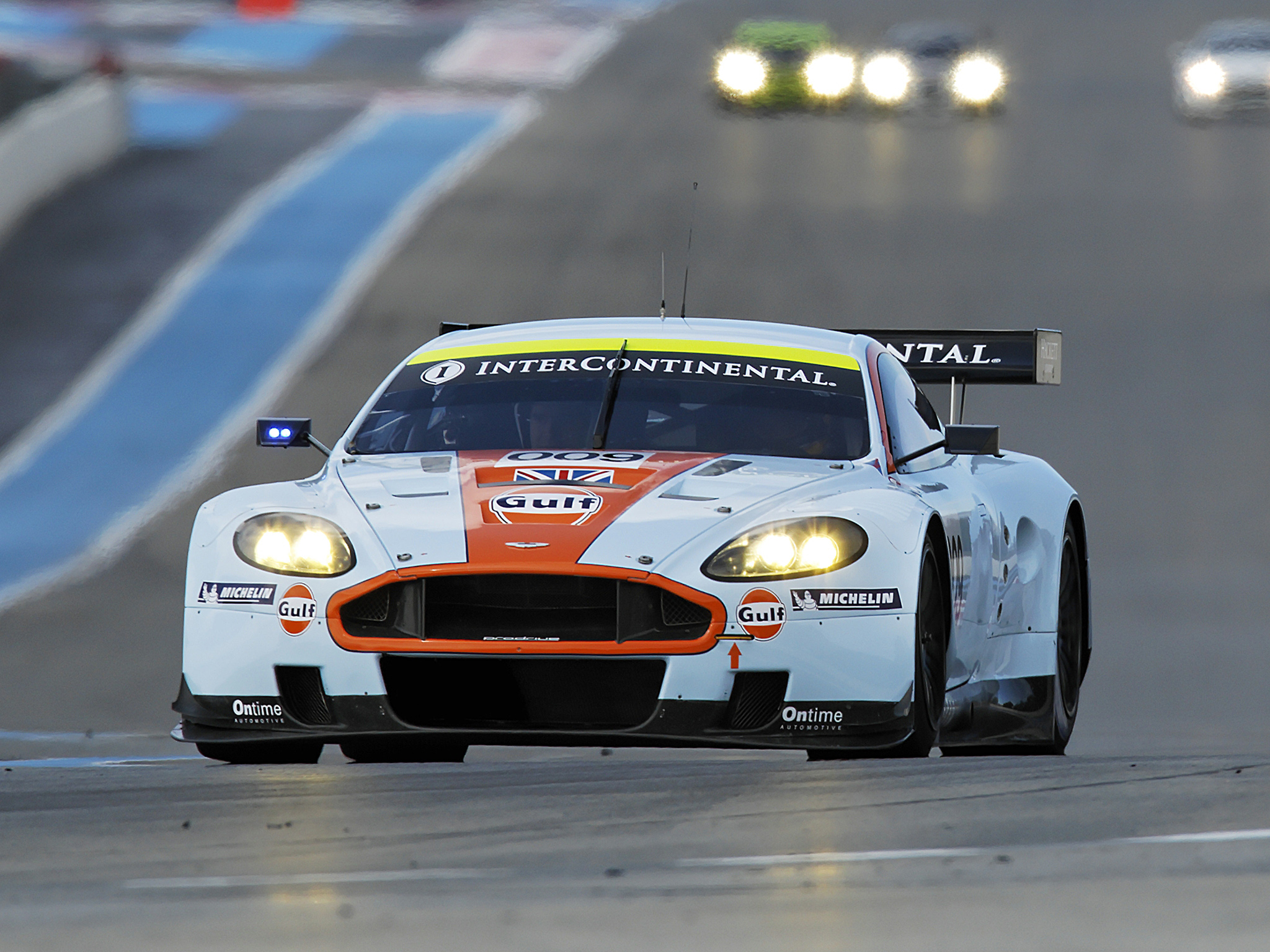 2008, Aston, Martin, Dbr9, Gulf, Oil, Livery, Race, Racing Wallpaper