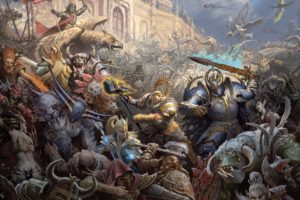 fantasy, Mage, War, Castles, Warhammer, Chaos, Elves, Dwarfs, Battles, Orcs, Artwork, Siege