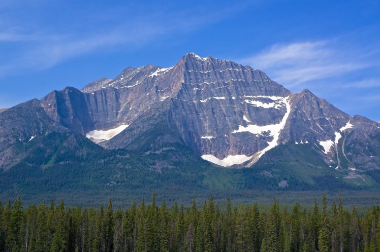 mountain, Forest, Sky, Landscape HD Wallpaper Desktop Background