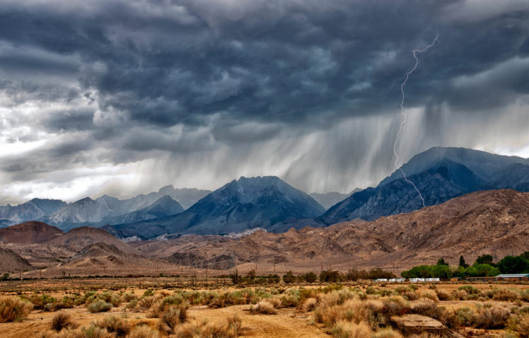sierra, Nevada, Storm, Rain HD Wallpaper Desktop Background