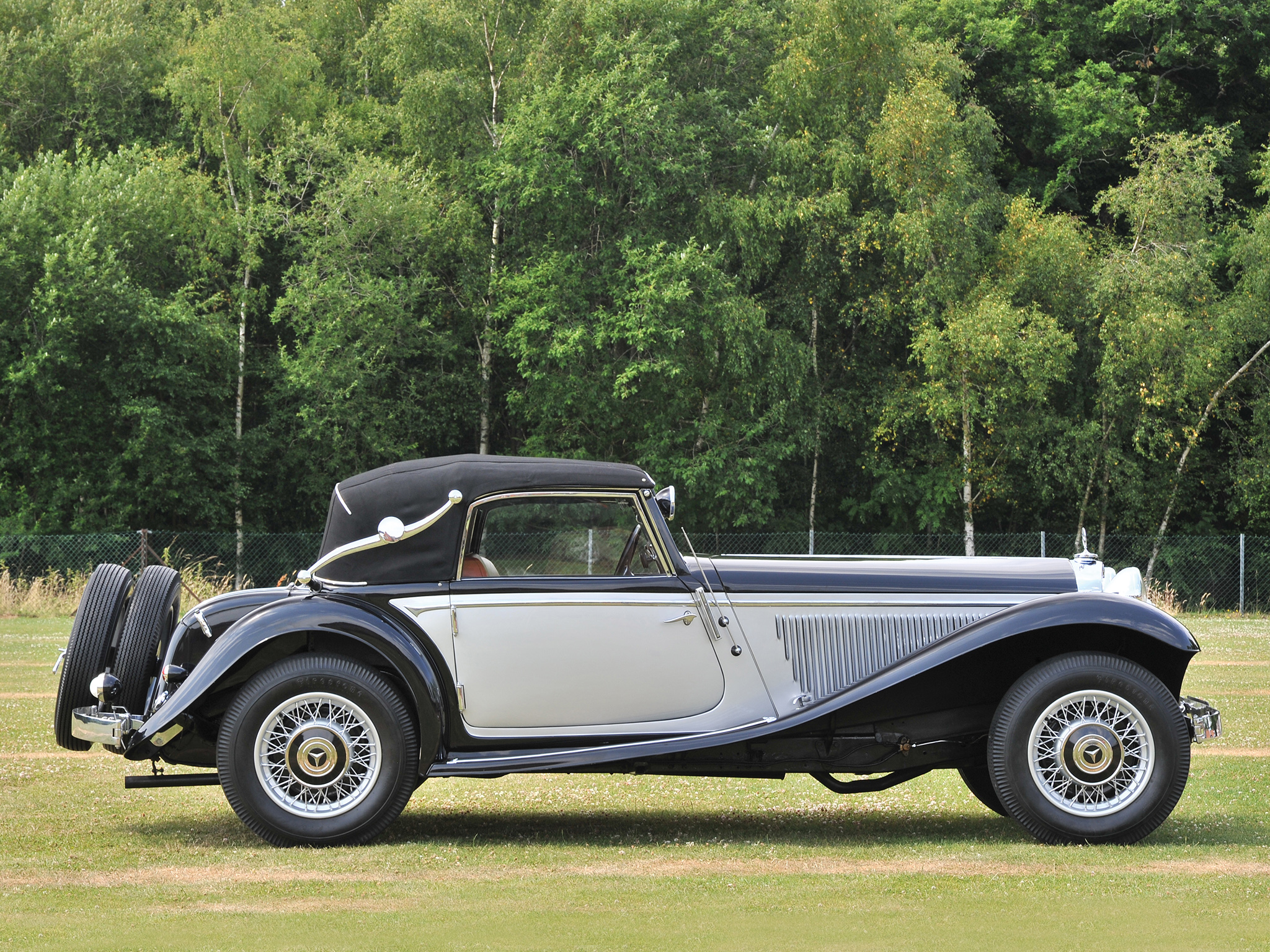 1933, Mercedes, Benz, 290, Cabriolet, A, W18, Luxury, Retro Wallpaper