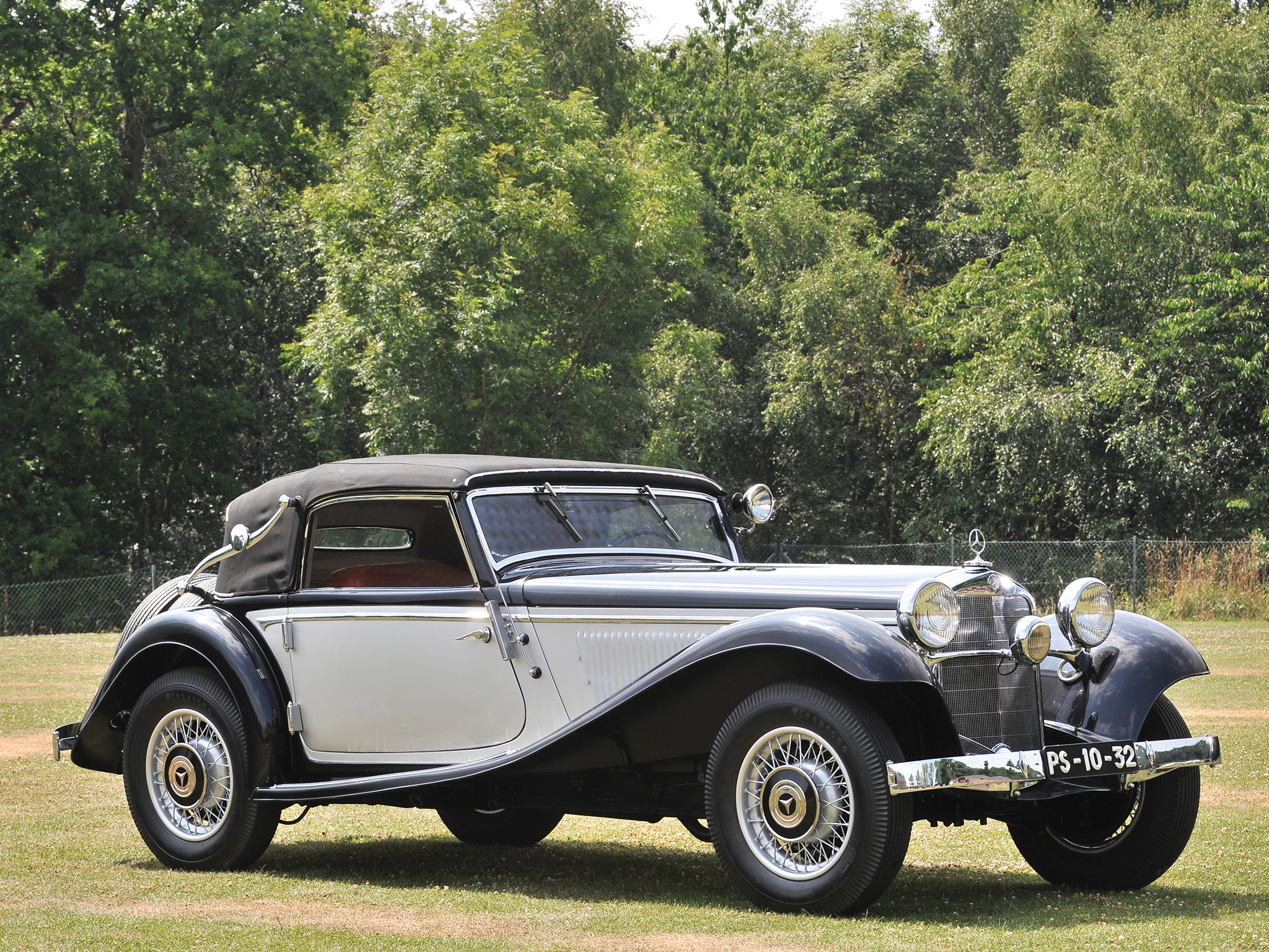 1933, Mercedes, Benz, 290, Cabriolet, A, W18, Luxury, Retro Wallpaper