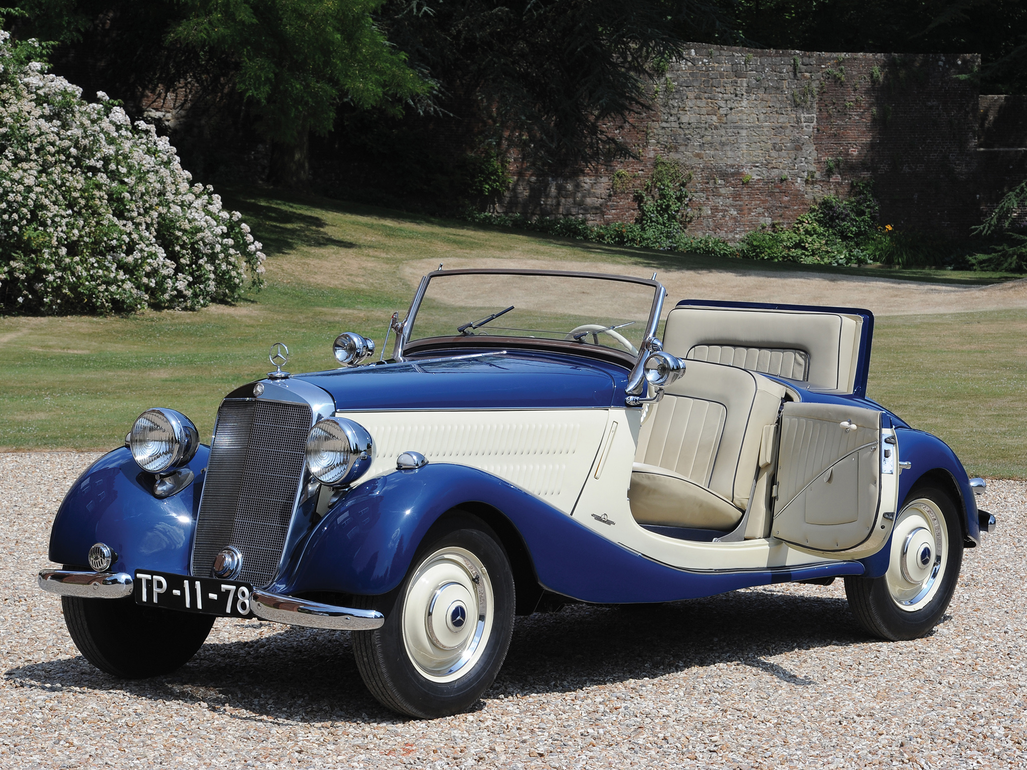 1935, Mercedes, Benz, 170, V, Cabriolet, A, W136i, Retro, Luxury, Interior Wallpaper