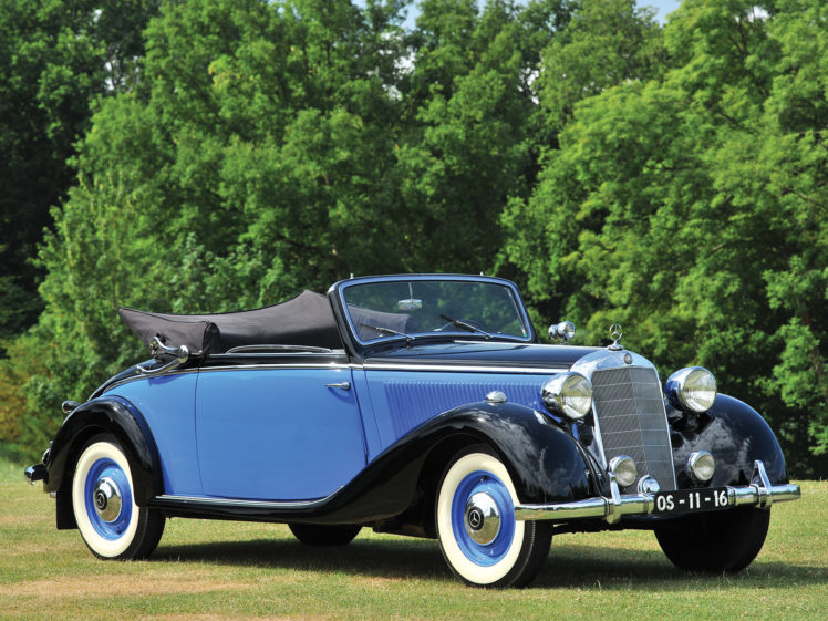1937, Mercedes, Benz, 230, Cabriolet, A, W143, Luxury, Retro HD Wallpaper Desktop Background