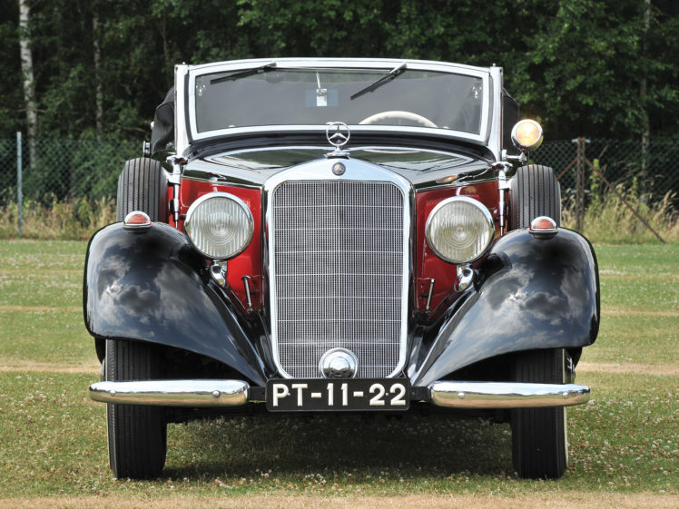 1937, Mercedes, Benz, 230, N, Cabriolet, A, W143, Retro, Luxury HD Wallpaper Desktop Background