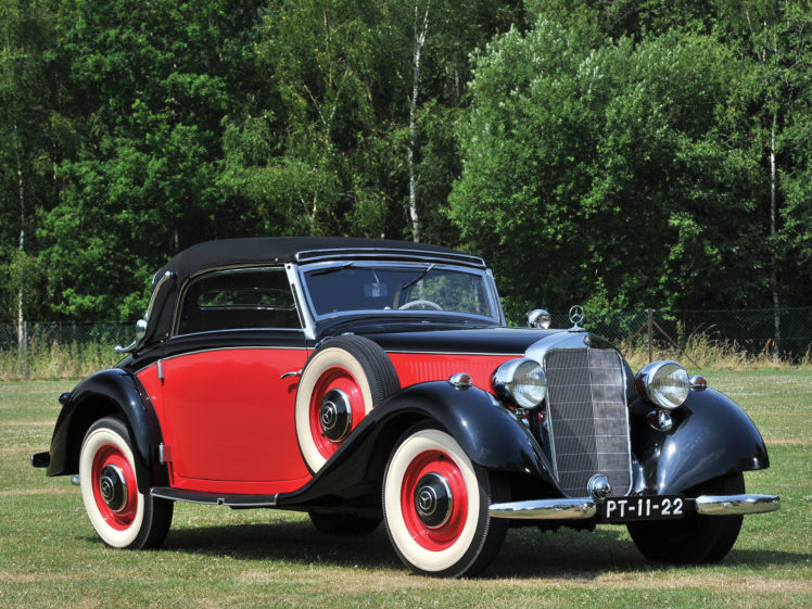 1937, Mercedes, Benz, 230, N, Cabriolet, A, W143, Retro, Luxury HD Wallpaper Desktop Background
