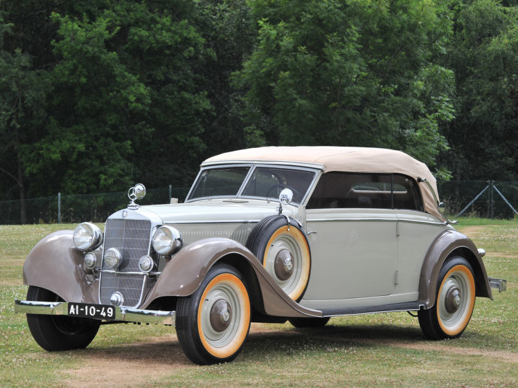 1937, Mercedes, Benz, 320, Cabriolet, B, W142, Luxury, Retro HD Wallpaper Desktop Background