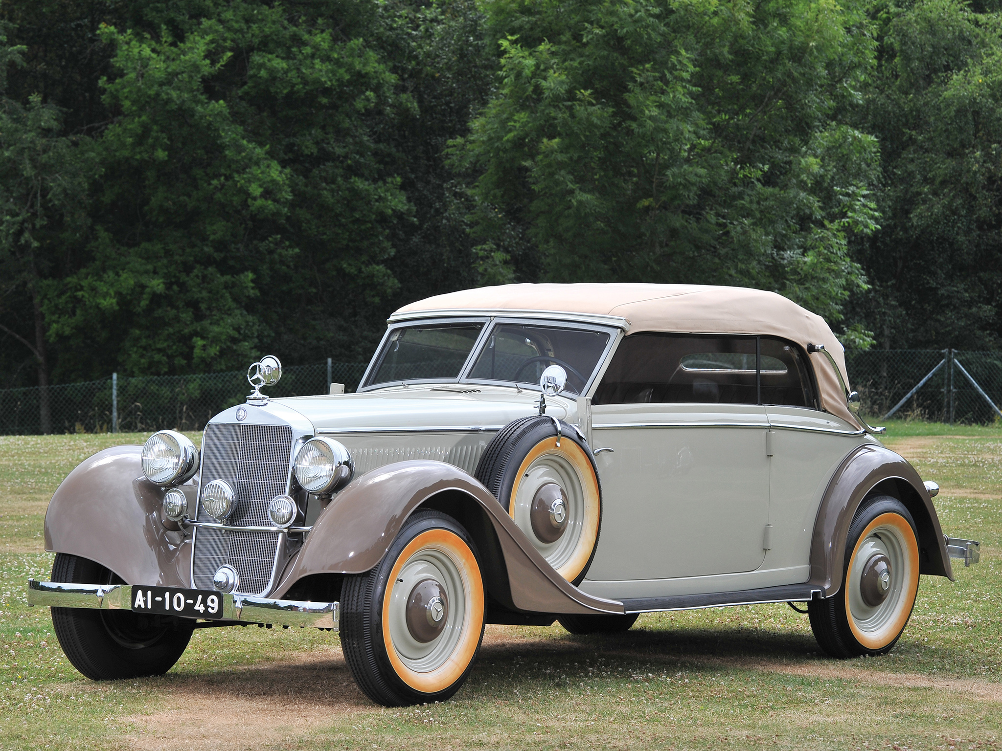 1937, Mercedes, Benz, 320, Cabriolet, B, W142, Luxury, Retro Wallpaper