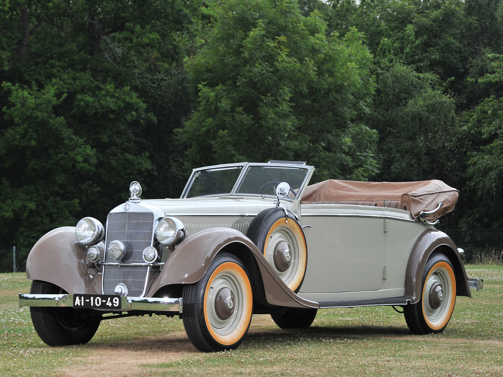 1937, Mercedes, Benz, 320, Cabriolet, B, W142, Luxury, Retro Wallpaper