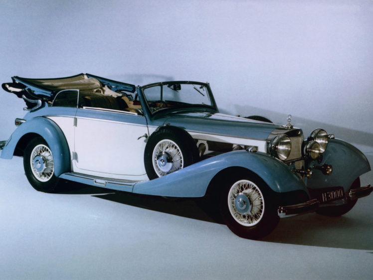 1937, Mercedes, Benz, 540k, Cabriolet, B, Luxury, Retro, Hr HD Wallpaper Desktop Background