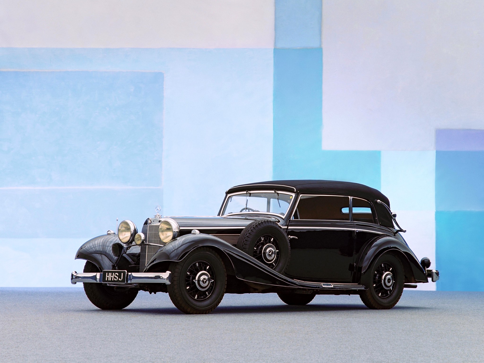 1937, Mercedes, Benz, 540k, Cabriolet, B, Luxury, Retro Wallpaper