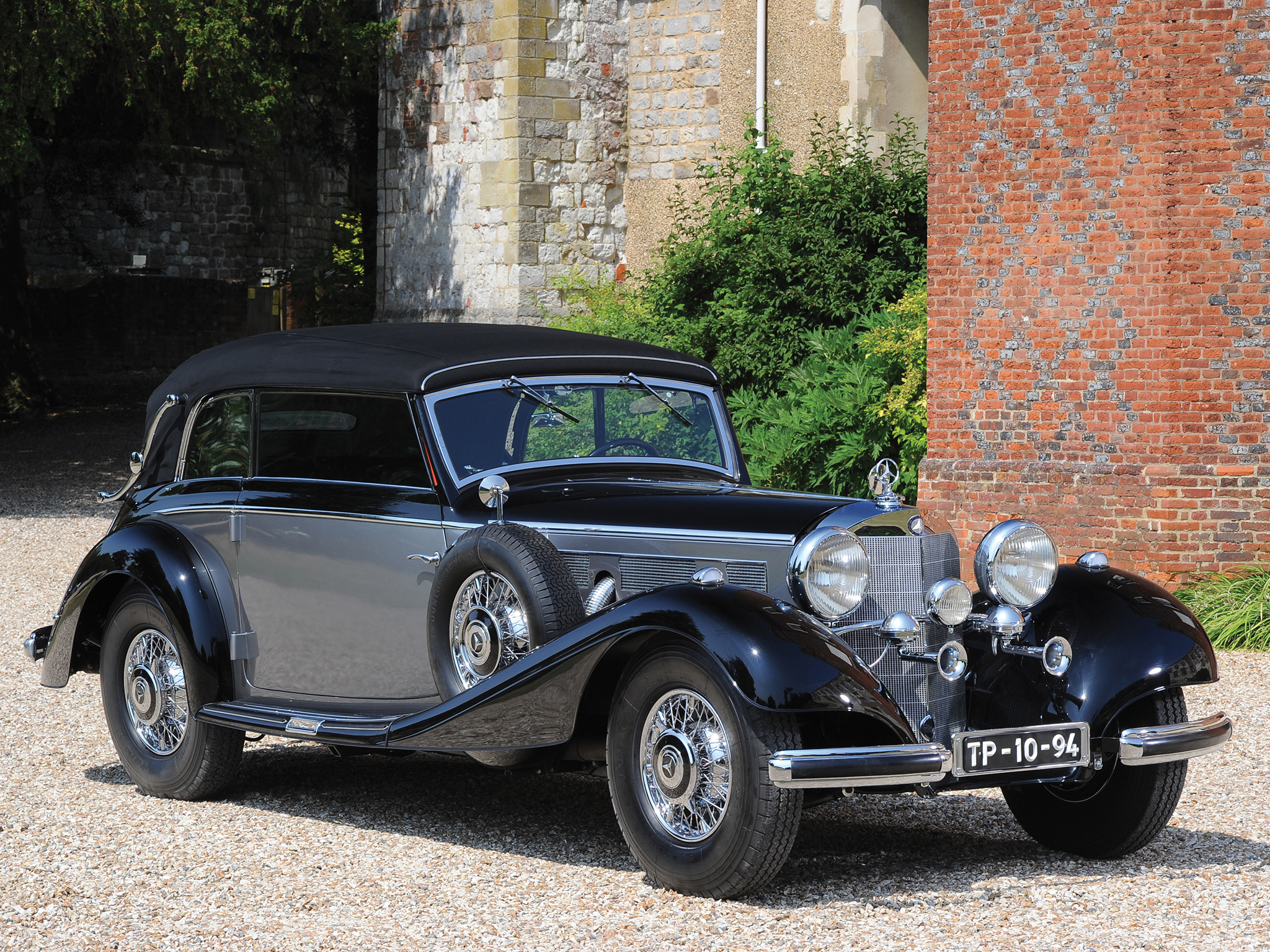 1937, Mercedes, Benz, 540k, Cabriolet, B, Luxury, Retro Wallpaper