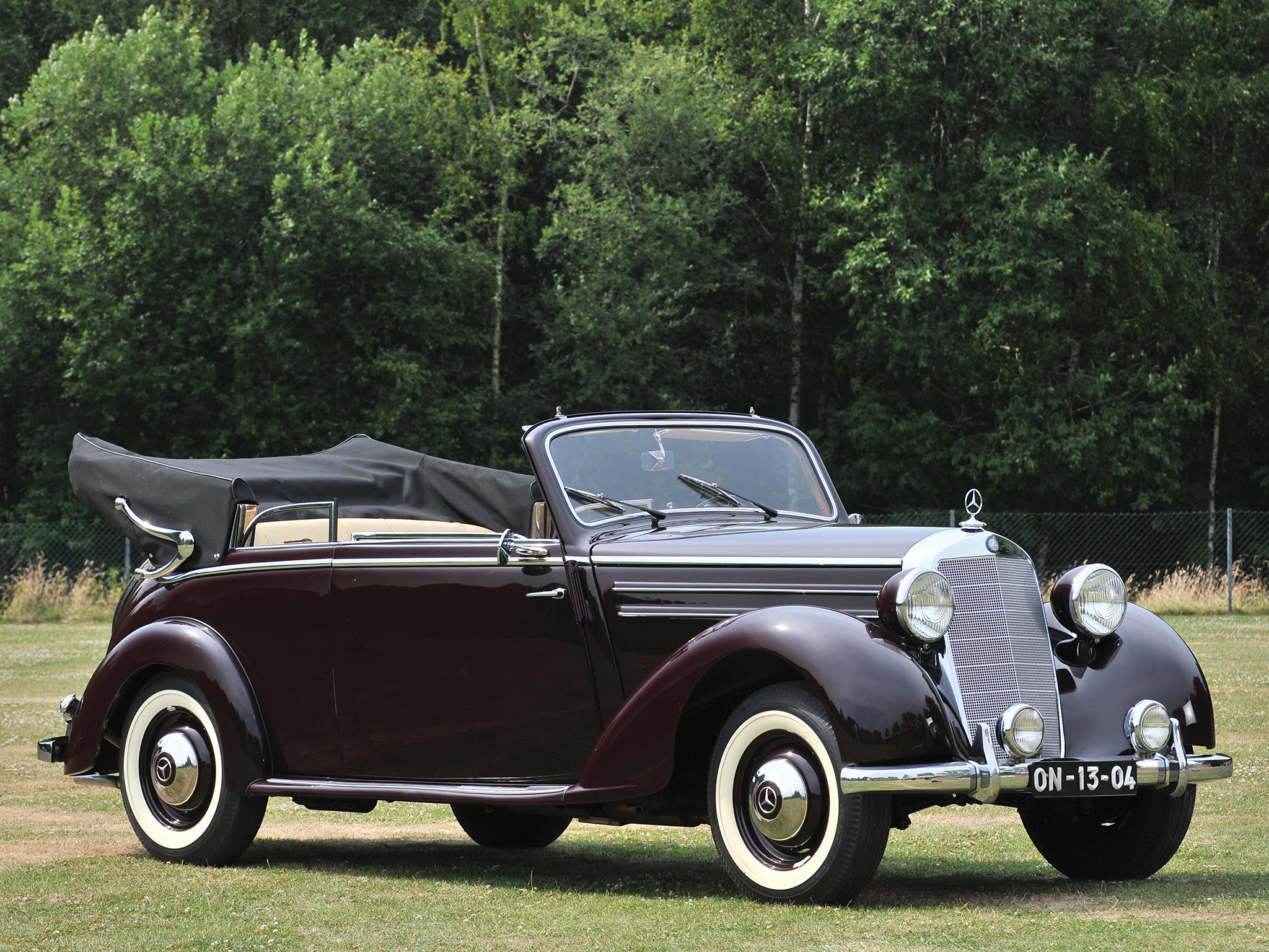 1950, Mercedes, Benz, 170, S, Cabriolet, B, Luxury, Retro, Gw Wallpaper