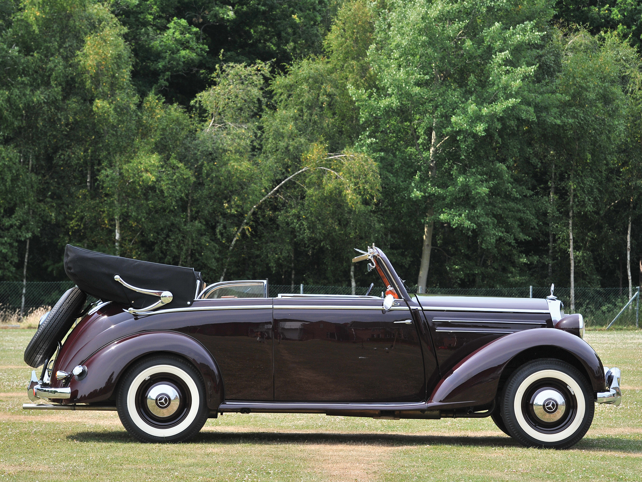 1950, Mercedes, Benz, 170, S, Cabriolet, B, Luxury, Retro Wallpaper