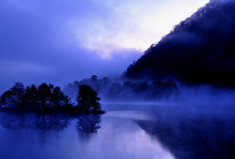 fukushima, Japan, Fukushima, Lake, Akimoto, Mood, Reflection, Fog, Sunrise HD Wallpaper Desktop Background