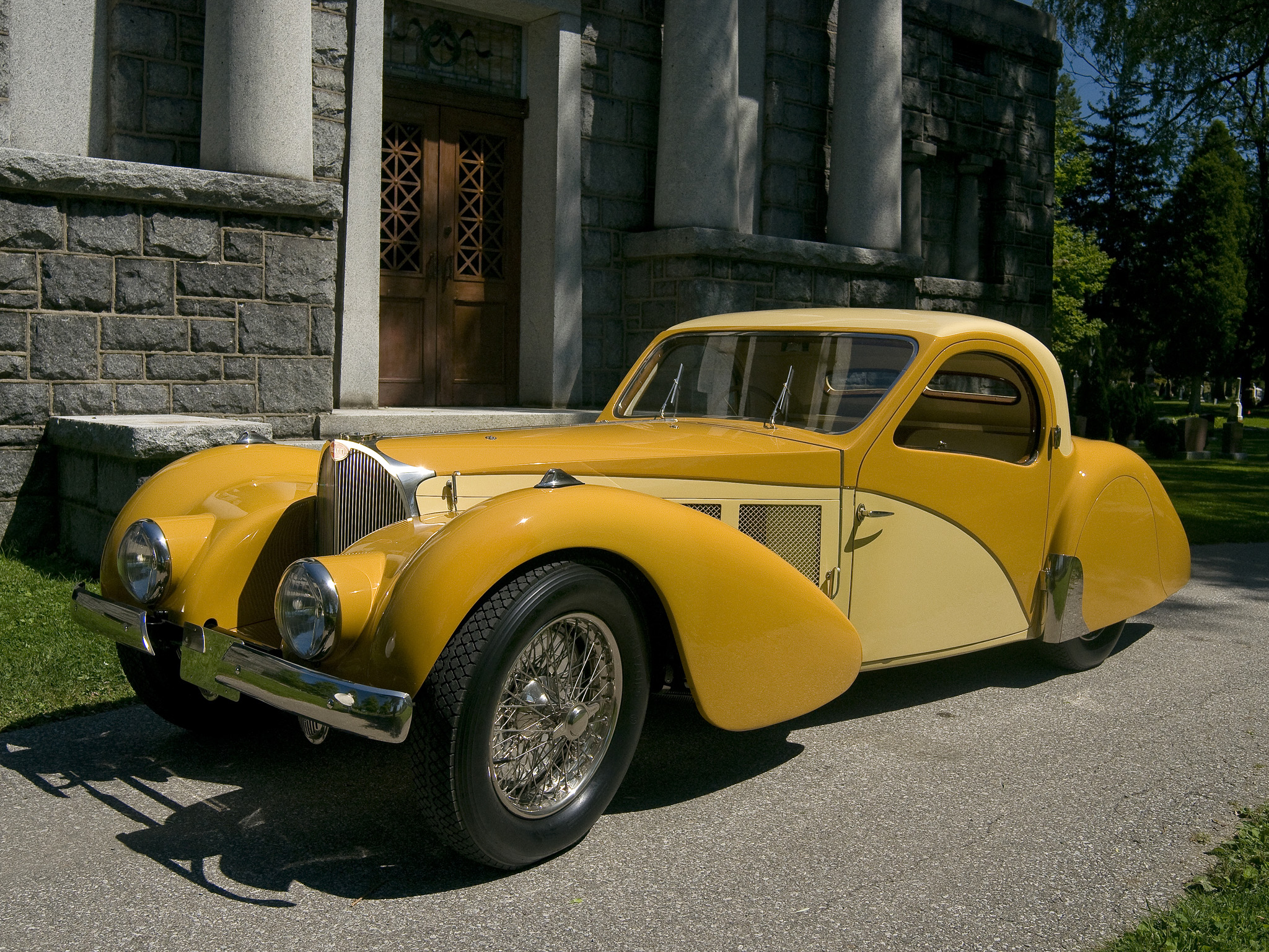 1936, Bugatti, Type, 57sc, Atalante, Luxury, Retro Wallpapers HD