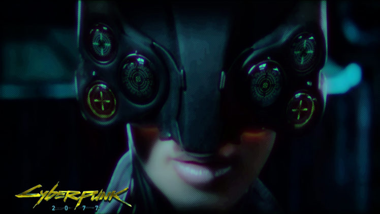 cyberpunk, 2077, Game, Girl, Face, Lips, Hat, Inscription, Sci fi, Cyborg, Cyborgs, Mask HD Wallpaper Desktop Background