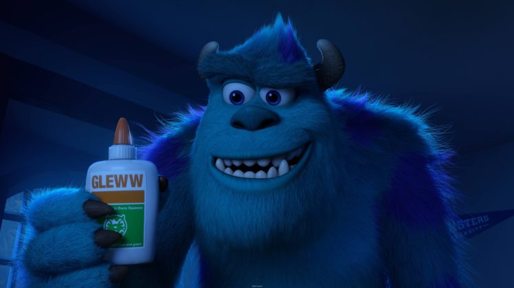 monsters, University, Light, Blue, Teeth, Cartoons HD Wallpaper Desktop Background