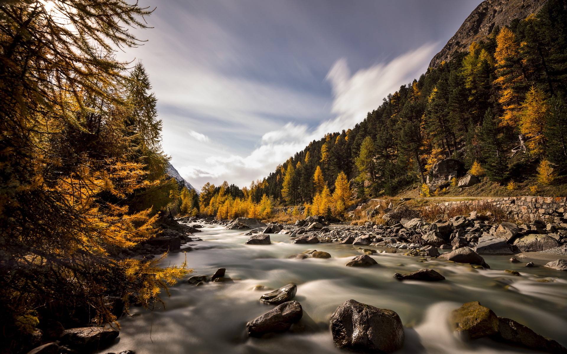 river, Autumn, Nature Wallpaper
