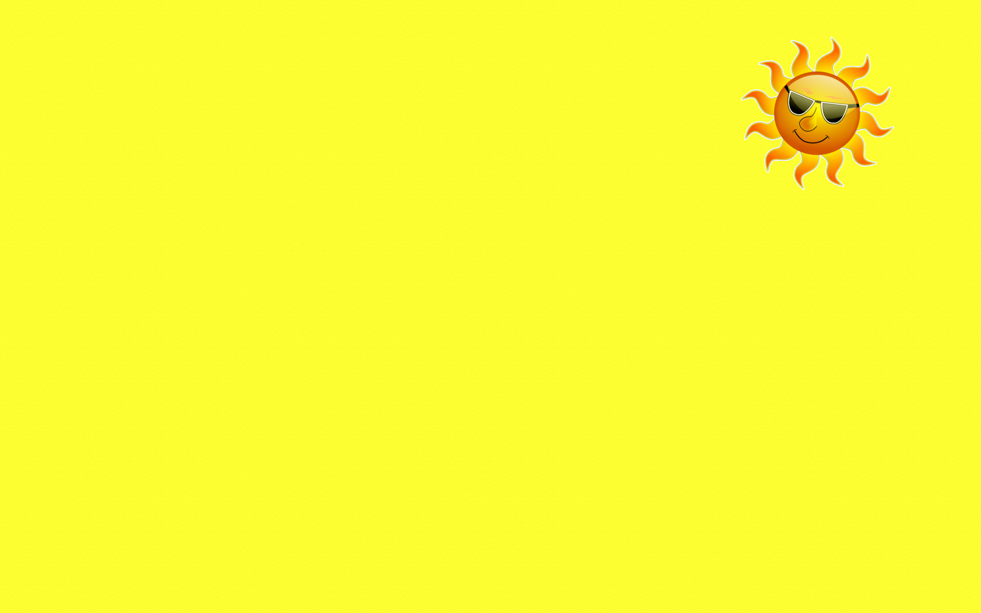 sun, Sunglasses, Yellow, Smile, Smiley, Minimalism Wallpaper