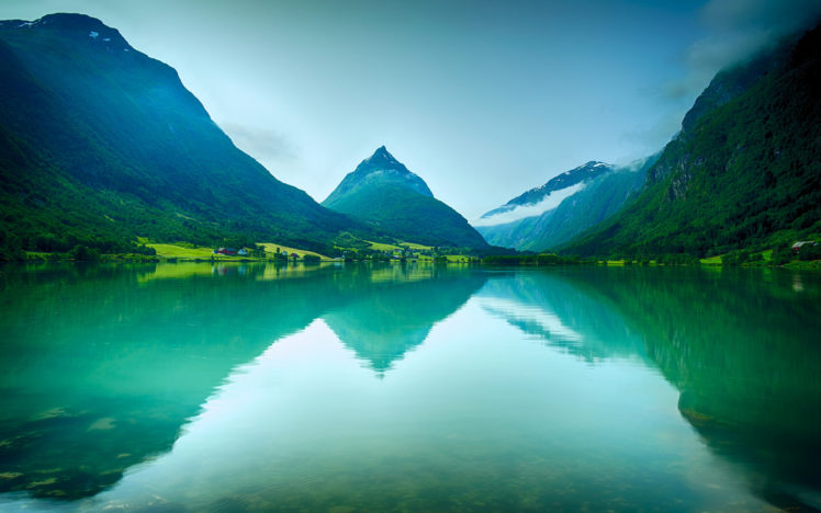 lake, Mountains, Reflection HD Wallpaper Desktop Background