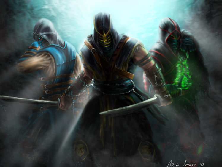 mortal, Kombat, Warriors, Swords, Ninja, Games, Warrior, Fantasy, Sword HD Wallpaper Desktop Background