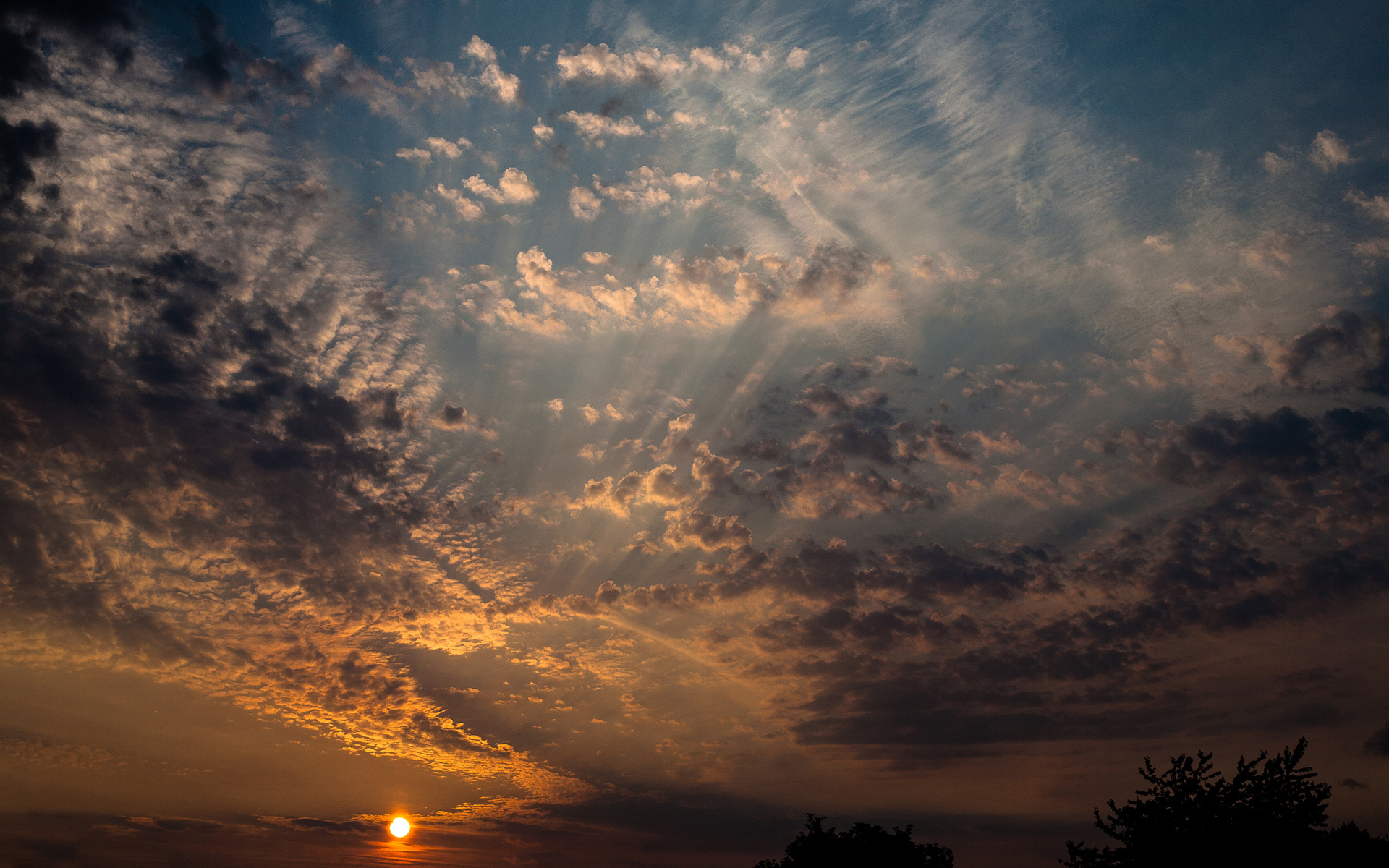 sunlight, Clouds, Sunset, Sunrise, Sky Wallpaper