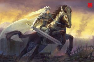warriors, Horses, Swords, Armor, Fantasy, Warrior, Sword