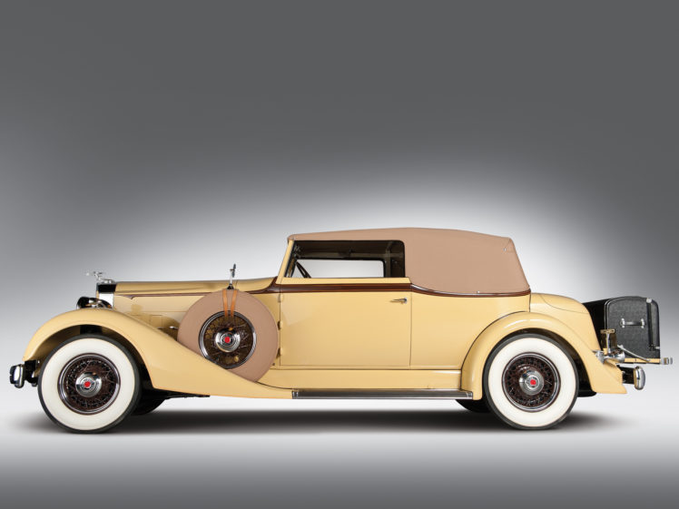 1934, Packard, Eight, Convertible, Victoria, Luxury, Retro HD Wallpaper Desktop Background
