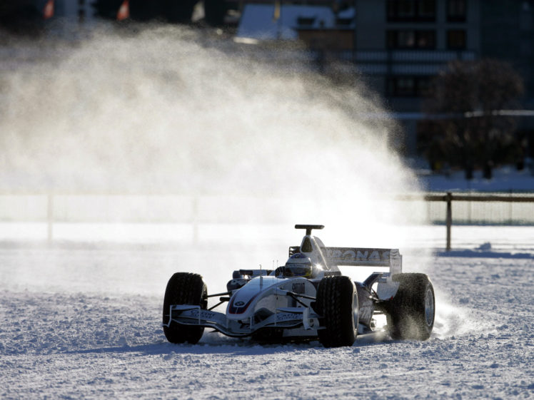 2007, Bmw, Sauber, F1 07, Formula, One, Formula 1, F 1, Race, Racing, Snow, Winter HD Wallpaper Desktop Background