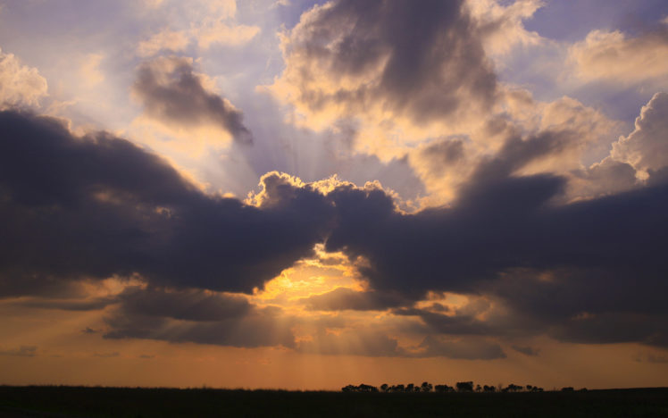 clouds, Sunlight, Religion, Rapture, Sky, Clouds, Sunrise, Sunset HD Wallpaper Desktop Background