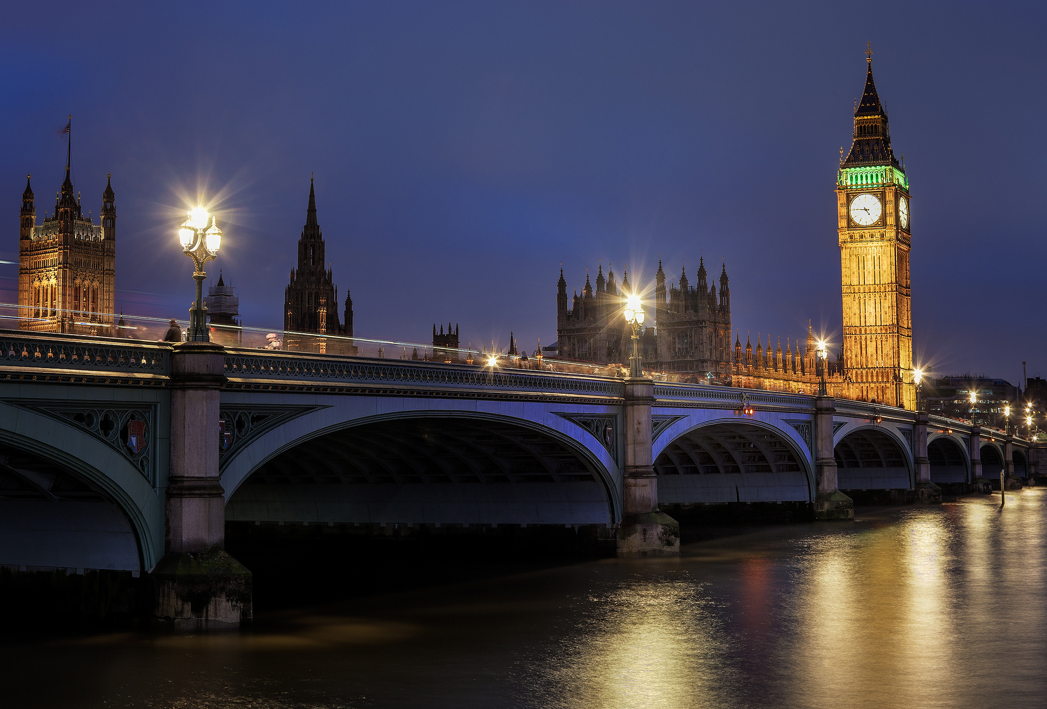 bridge, England, United, Kingdom, Big, Ben, Thames, Night, London, Street, Lights, Cities, River, Reflection, Clock, Watch, Time Wallpaper