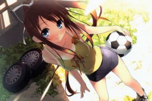 anime, Soccer, Girl