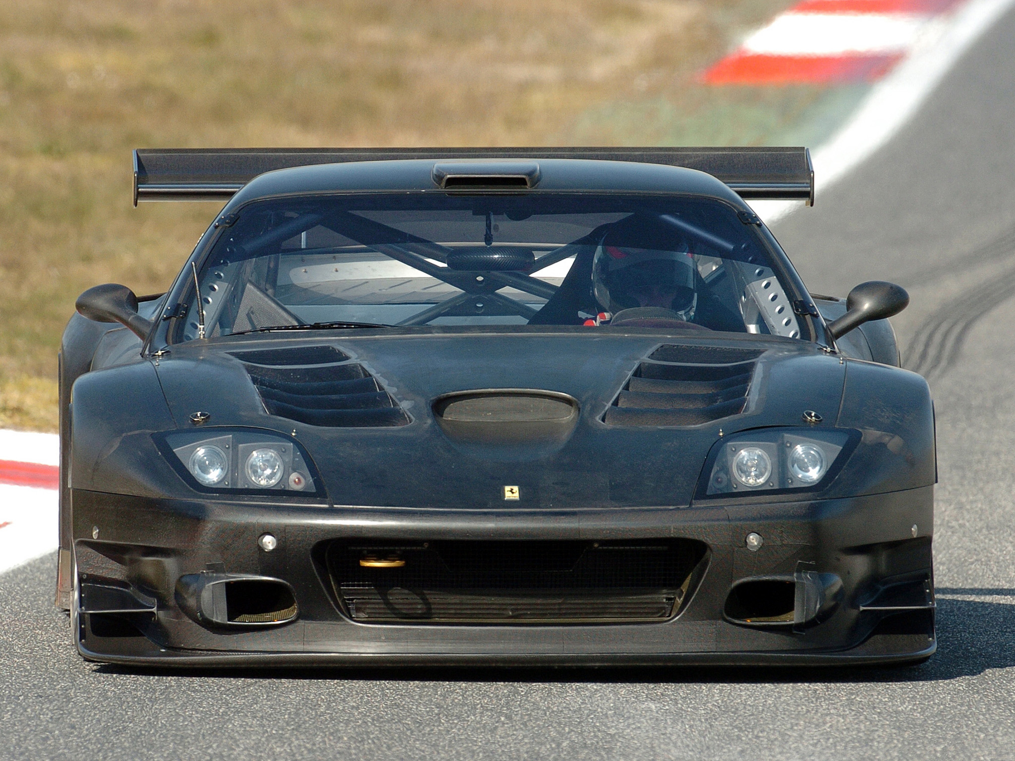 2005, Ferrari, 575, Gtc, Evoluzione, Race, Racing, Supercar, Supercars Wallpaper