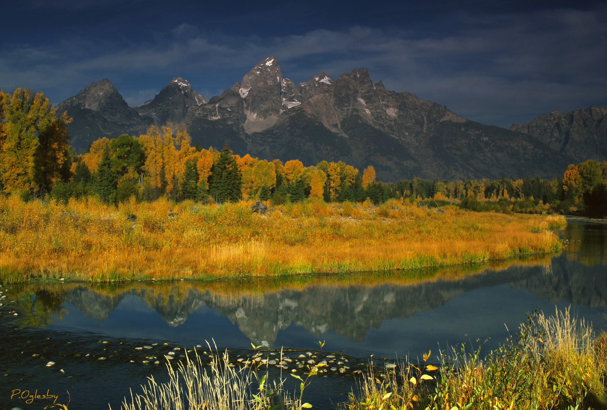 usa, Mountains, Autumn, The, River, Autumn Wallpaper