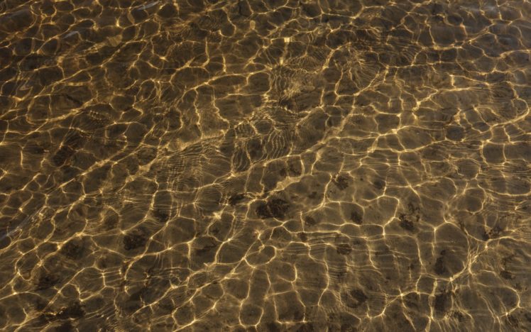 water, Ripples, Light, And, Shade, Brown HD Wallpaper Desktop Background