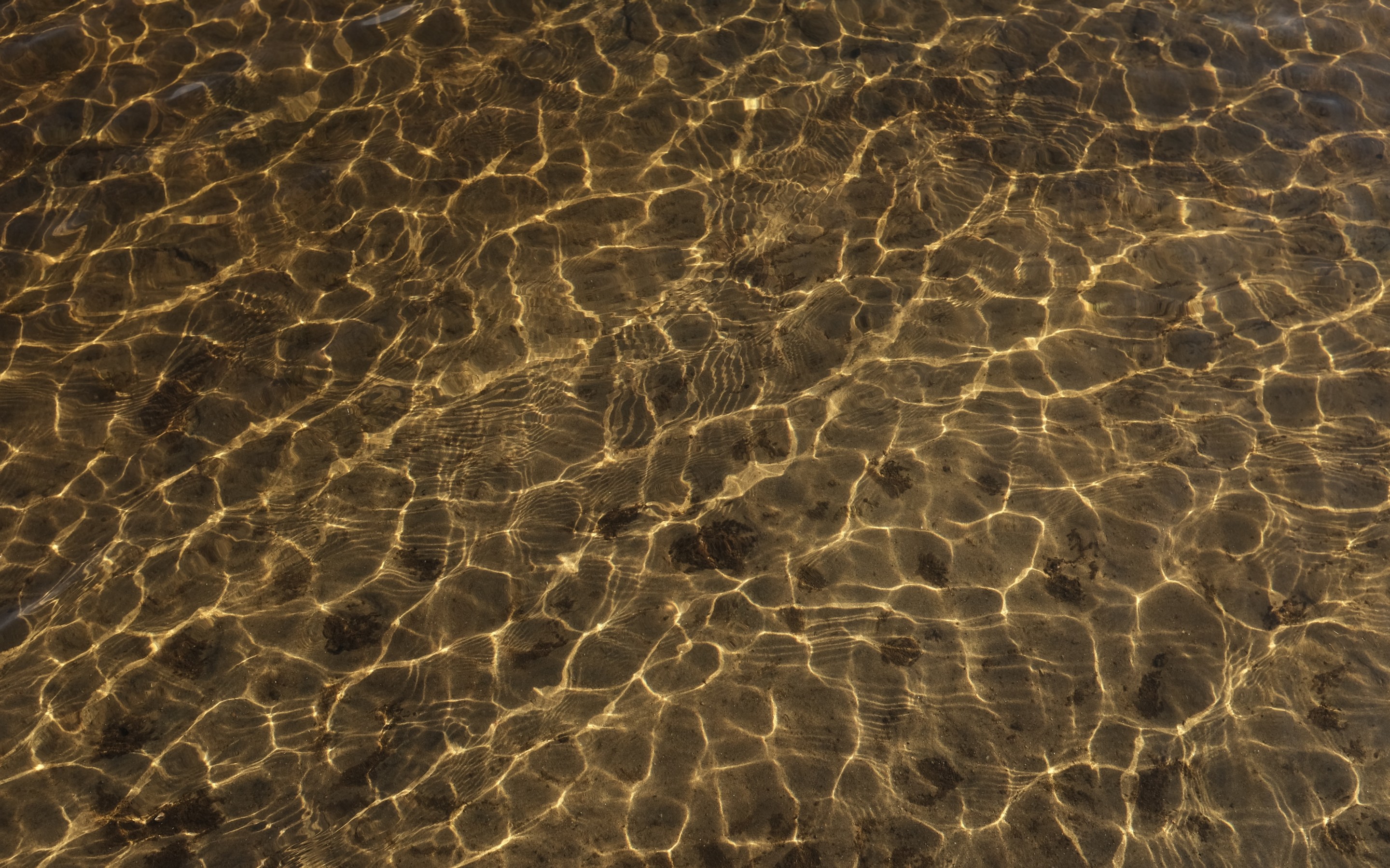 water, Ripples, Light, And, Shade, Brown Wallpaper