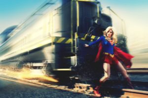 supergirl, Dc, Train, Blonde, Cosplay, Superhero