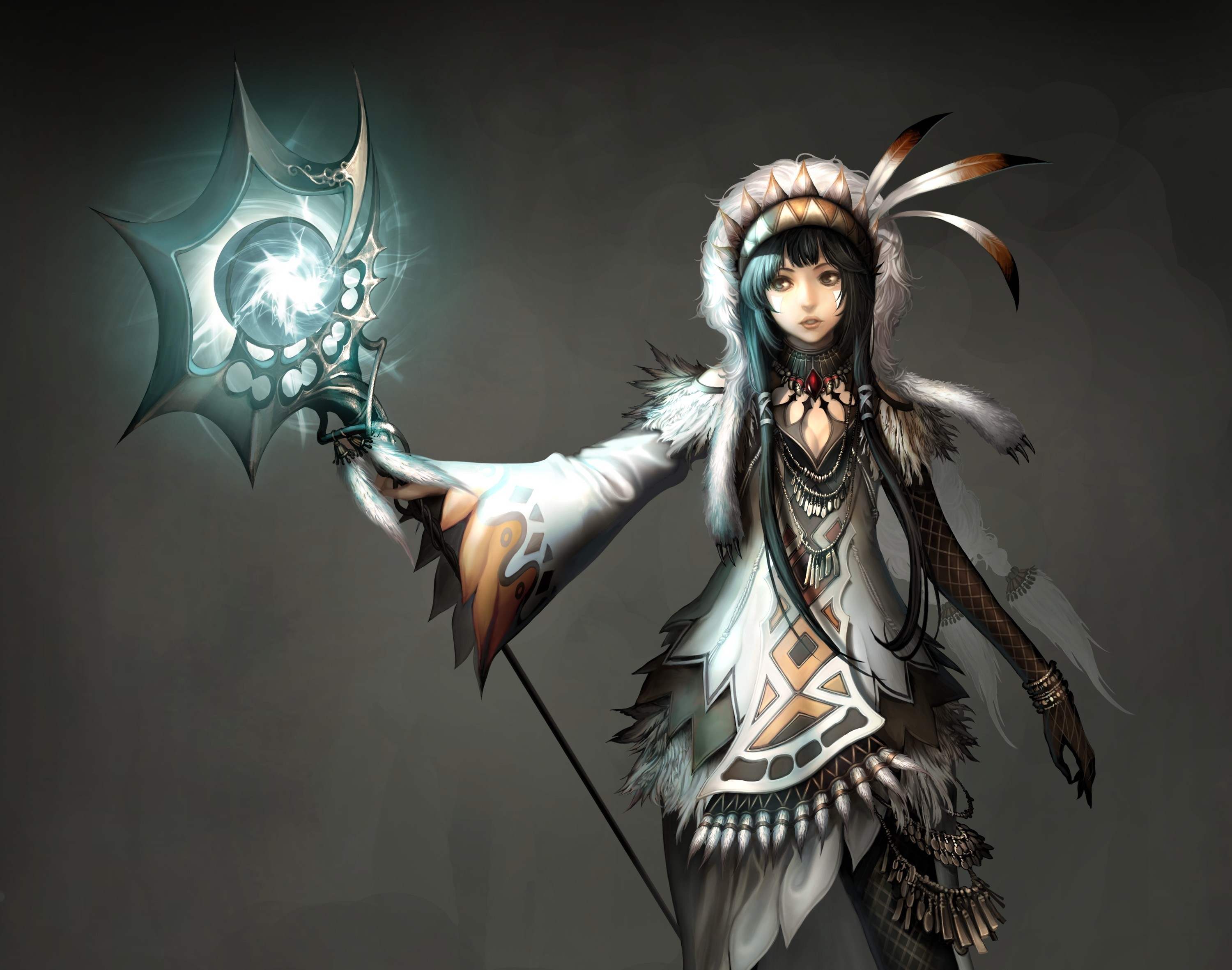 atlantica, Online, Warriors, Mage, Staff, Games, Girls, Fantasy, Warrior, Magic Wallpaper