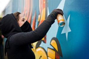 graffiti, Brunette, Urban, Art