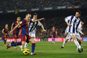 soccer, Andres, Iniesta, At, Barcelona