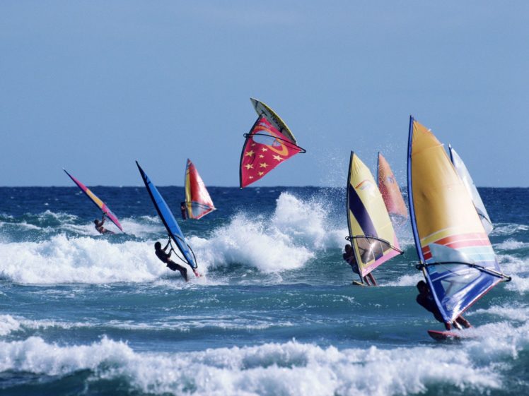 windsurf, Windsurfing, Surfing, Surf HD Wallpaper Desktop Background
