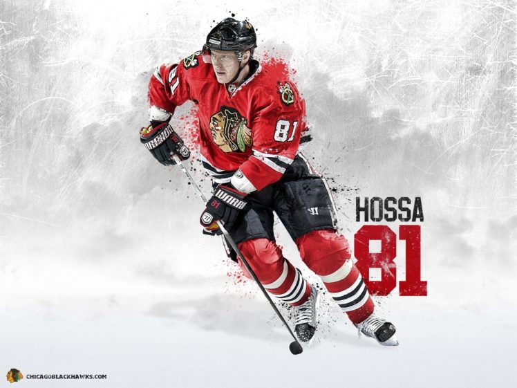 hockey, Nhl, Chicago, Blackhawks, Marian, Hossa HD Wallpaper Desktop Background