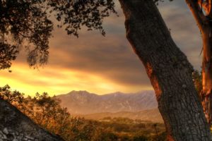sunset, Mountains, Landscapes, Trees, Valley, Hdr, Photography