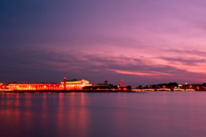 evening, City, St, , Petersburg, Reflection