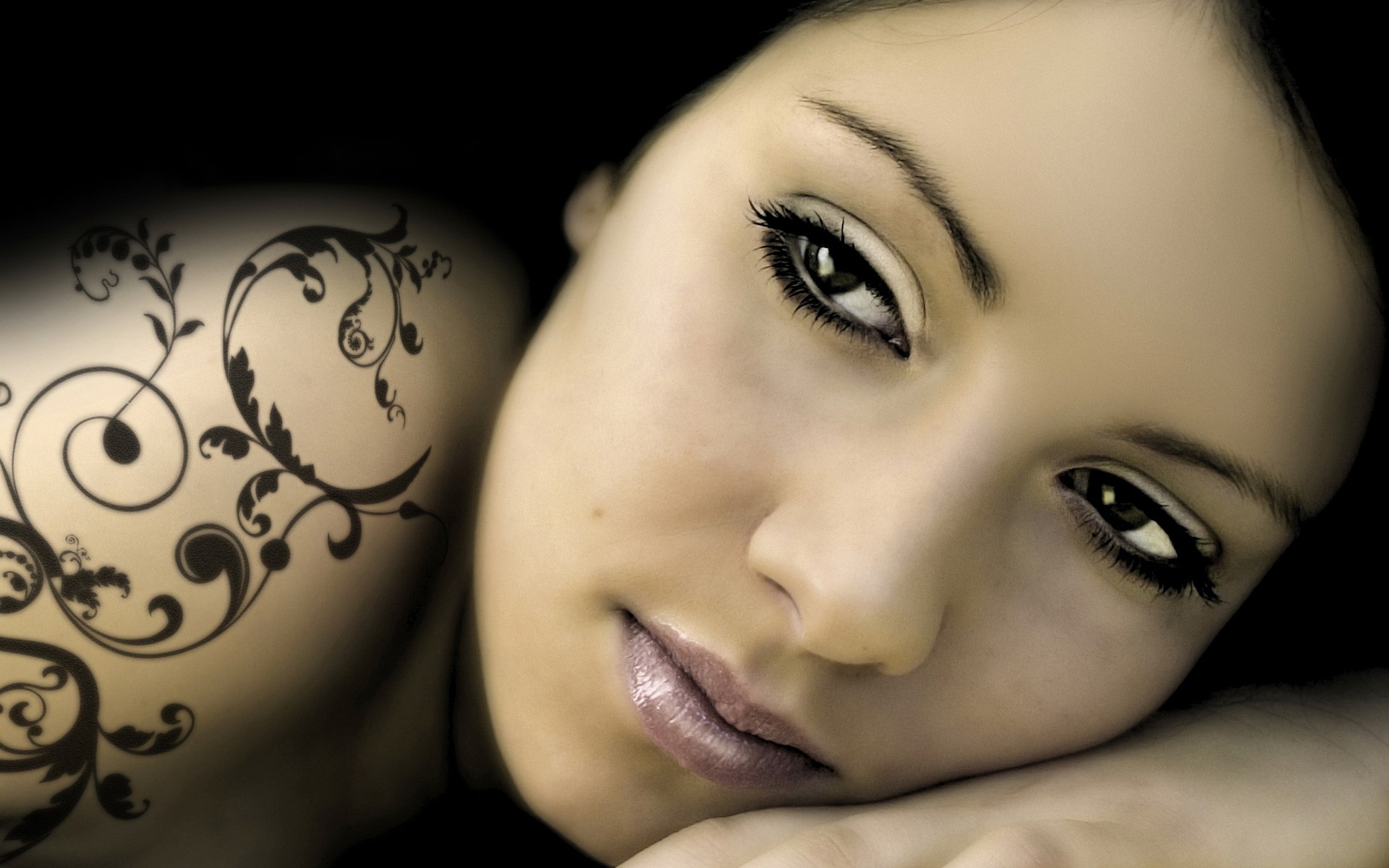 tattoos, Women, Faces Wallpaper